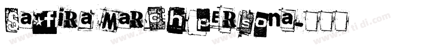 Safira March Persona字体转换